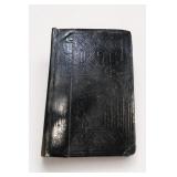 Antique Bible black embossed cover, 1885