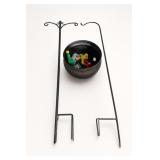 Metal Garden Stand, Bowl and Accessories