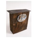 Rustic Wooden Chest/Bench with Be Happy Sign