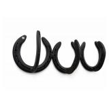 Black Horseshoes Coat Rack