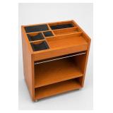 Wood Compartmented Storage Cabinet