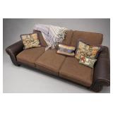 w Sofa Bed with Four Decorative Pillows