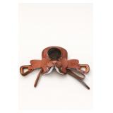 Floral-Tooled Leather Western Saddle