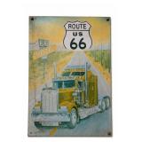 Route US 66 Motel Wall Sign
