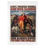 Unbranded Dirt, Horse Smell & Dog Wall Sign