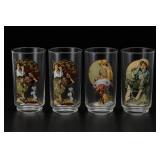 Set of 4 Coca-Cola Norman Rockwell Tumblers