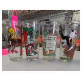 Pepsi Collector Series Lot of 4 Tunes Glasses