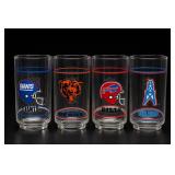 Lot of Four NFL Mobil Team Tumblers