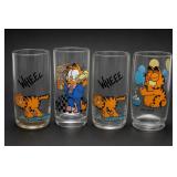 4 Jim Davis Garfield Tumblers