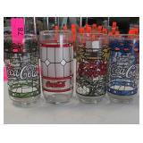 Set of 4 Coca-Cola Patterned Tumblers