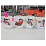 Lot of 4 Disney Mickey Mouse Club Mugs