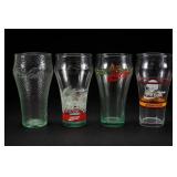 Lot of Four Coca-Cola Glasses
