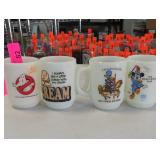 Lot of Four Printed Character & Novelty Mugs