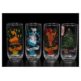 Luminarc label visible on Four Christmas Tumblers