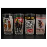 Lot of Four Kentucky Derby Glasses