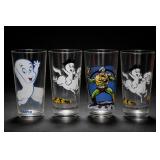 Four Casper Nightmare Glass Tumblers