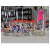 Lot of 4 Disney Glasses & Mug