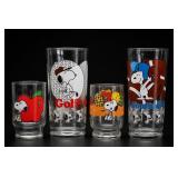 Lot of Four Peanuts/Snoopy Glasses