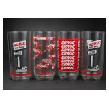 4 SONIC Drive-In Promotional Glasses