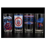 Lot of Illustrated Glass Tumblers
