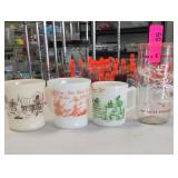 Lot of 4 Davy Crockett Mugs & Tumbler
