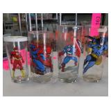 Lot of 4 Superhero Drinking Tumblers