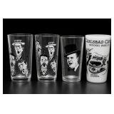 Lot of 4 Souvenir Drinking Glasses