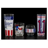 Four Commemorative Drinking Glasses