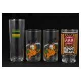 Set of Four Fresca, Jim Davis Beer Glasses
