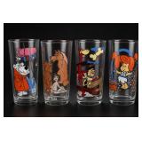 Hanna-Barbera Productions Set of 4 Glass Tumblers