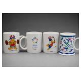 Lot of 4 Olympic and Sports Mugs