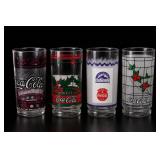 Set of Four Lot of Coca-Cola Promotional Tumblers