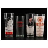 Set of Four Lot of Assorted Glass Tumblers