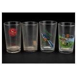 Four Assorted Drinking Glasses