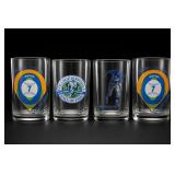 Lot of 4 Sports Commemorative Tumblers