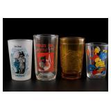 Four Commemorative Souvenir Glasses