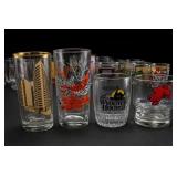 Lot of 15 Vintage Promotional Glasses