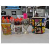 Lot of 4 Decorative Vessels with Looney Tunes Mug