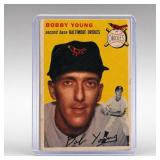 1954 Topps Bobby Young #8 Baseball Card