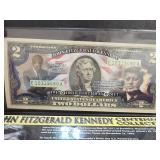 JFK Centennial $2 Note, Half Dollar & Stamp