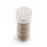 Roll of Mixed Washington Silver Quarters