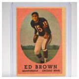 1956 Topps Ed Brown Football Card #123