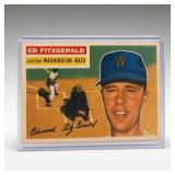 1956 Topps #198 Ed Fitzgerald Baseball Card