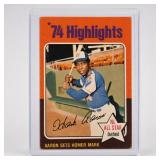 1974 Topps Hank Aaron No. 1 Baseball Card