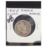 1915-D Barber Quarter