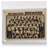 1972 Topps Milwaukee Brewers Team Card