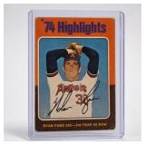 1975 Topps No. 5 Nolan Ryan Card