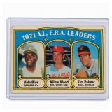 1972 Topps #92 A.L. ERA Leaders Baseball Card