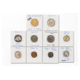 Mixed U.S. Coins in 2x2 Holders