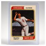 1974 Topps #582 Bucky Dent Rookie Card